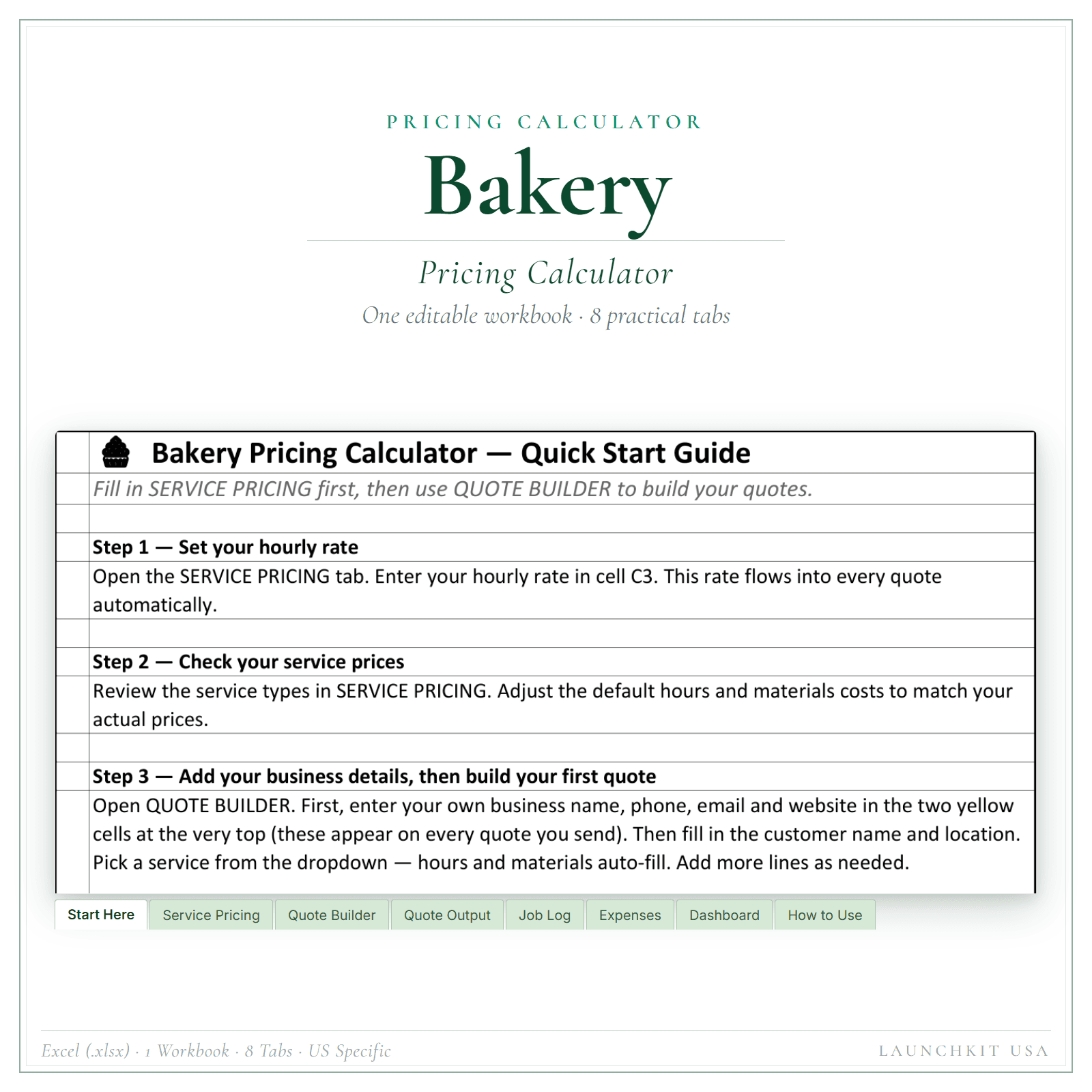 Bakery Pricing Calculator