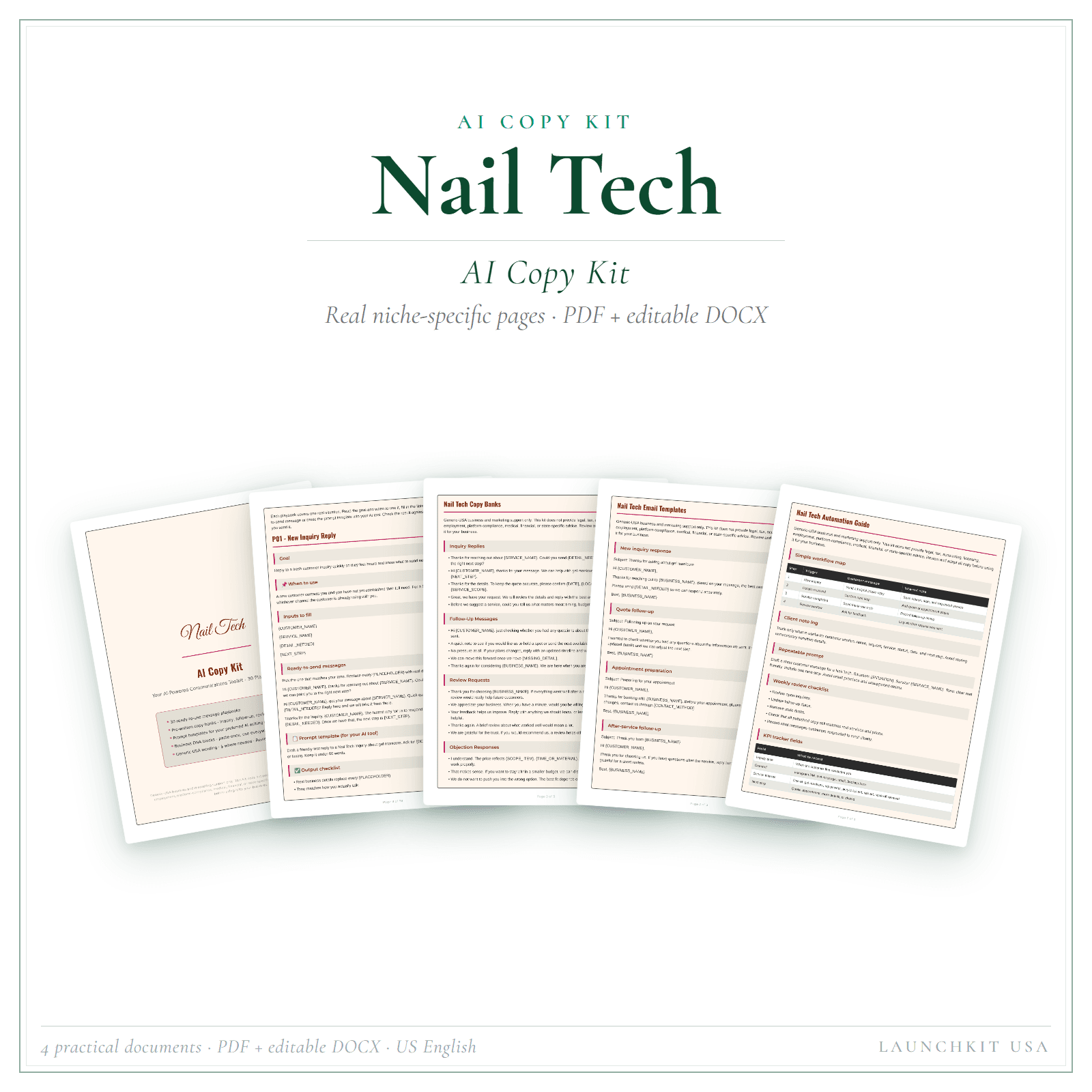 AI Copy Kit for Nail Tech