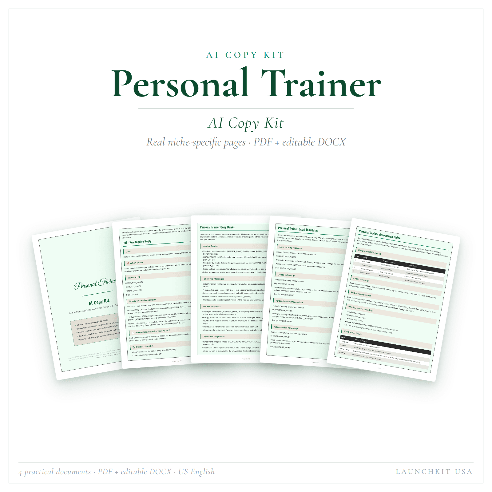 AI Copy Kit for Personal Trainer