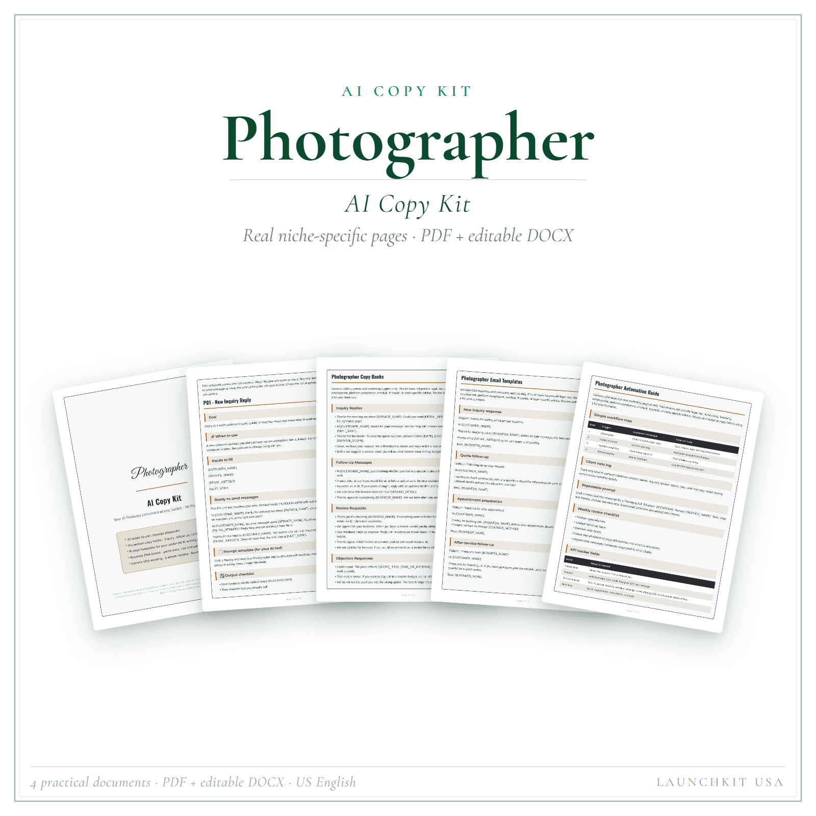AI Copy Kit for Photographer