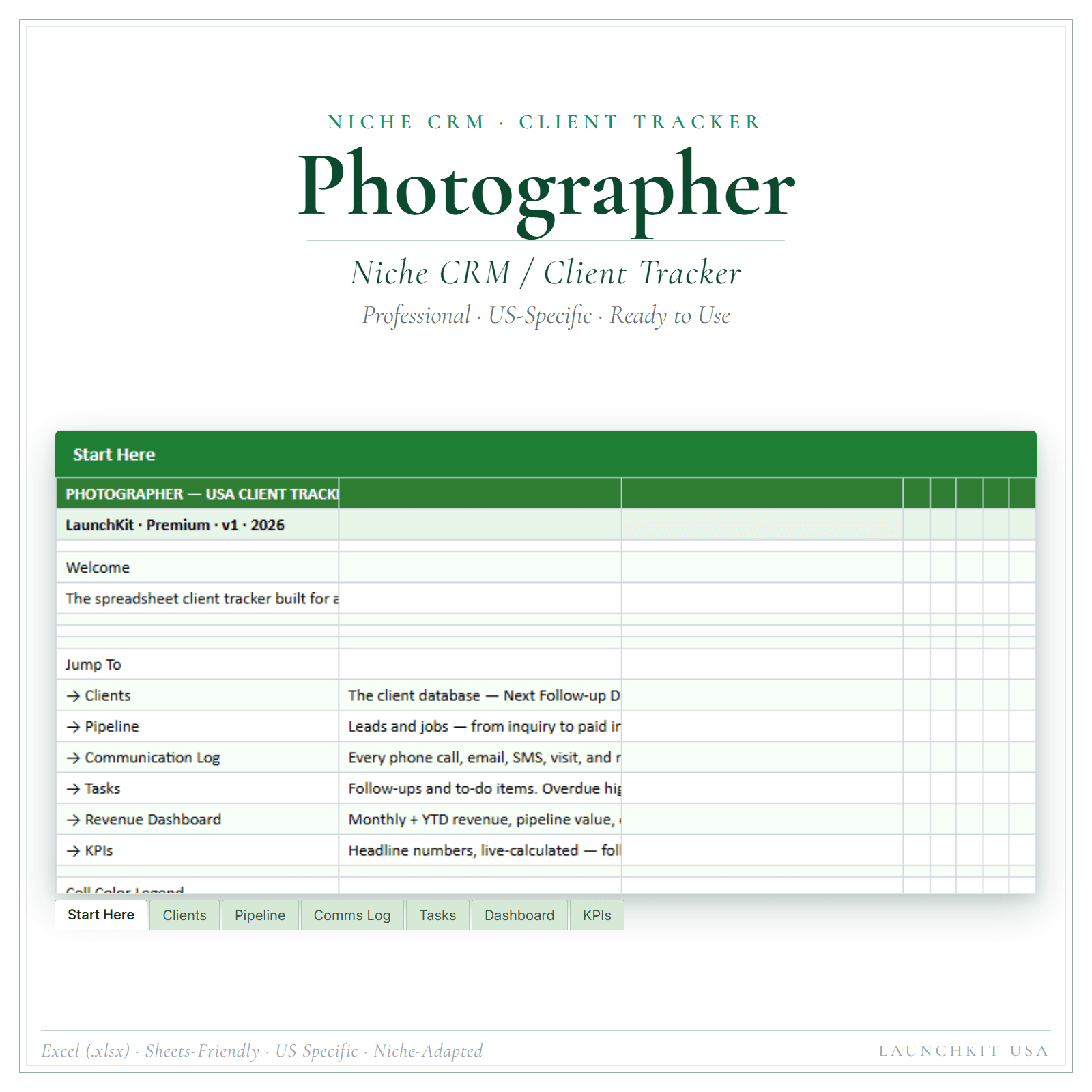 Client Tracker for Photographer