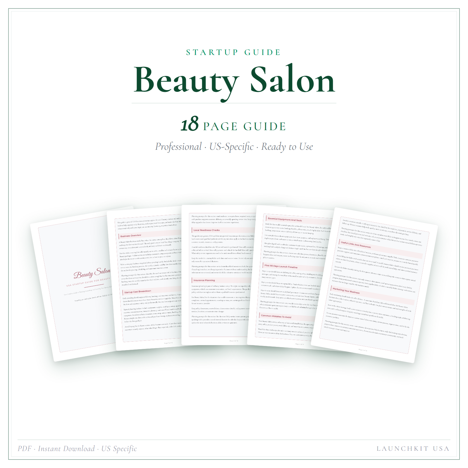 Startup Guide for Beauty Salon