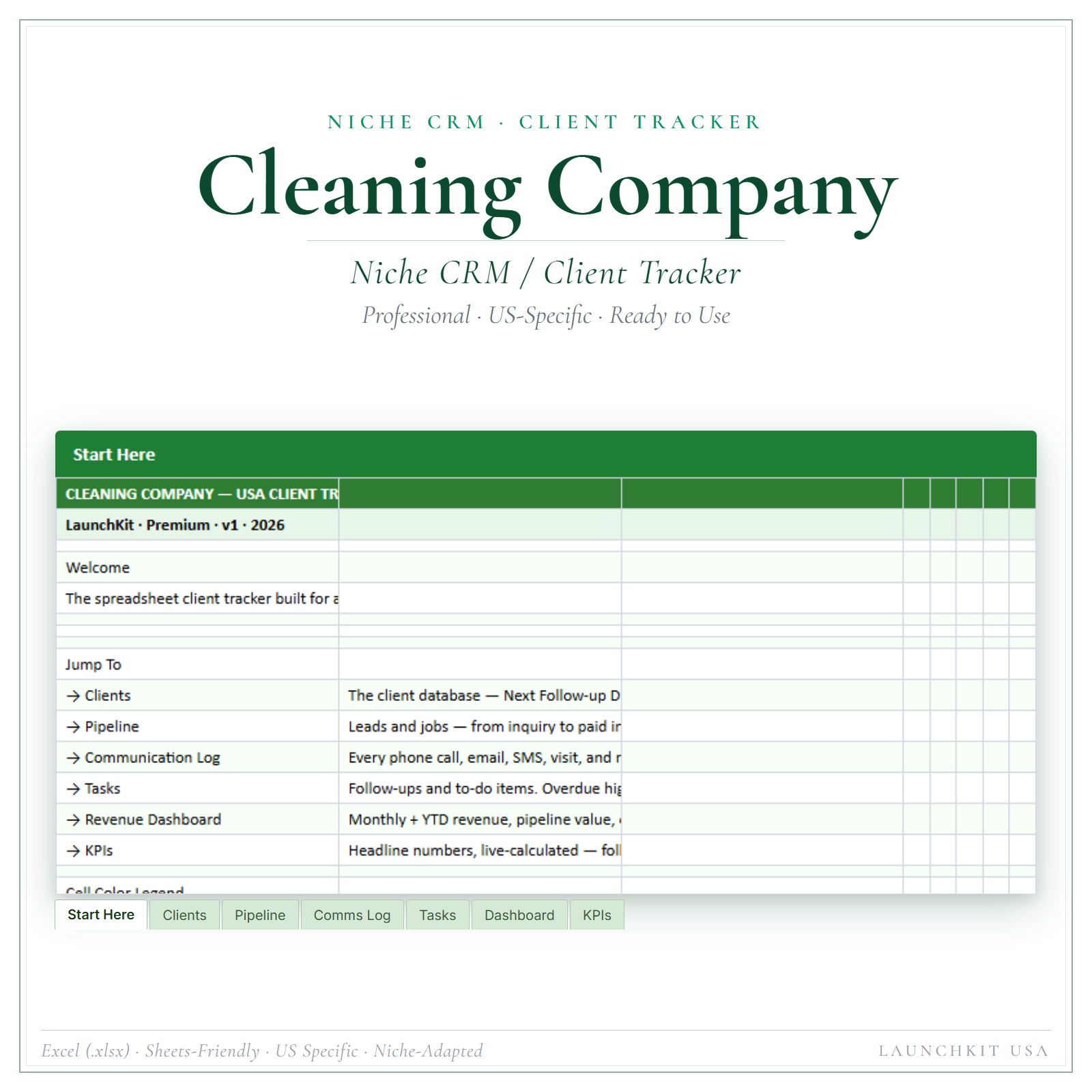 Client Tracker for Cleaning Company