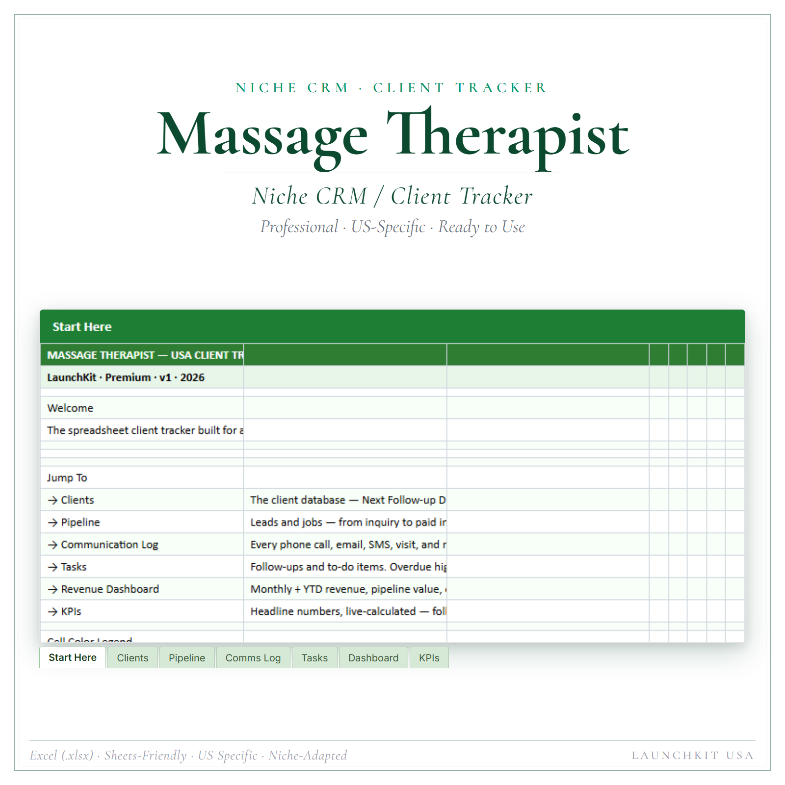 Client Tracker for Massage Therapist