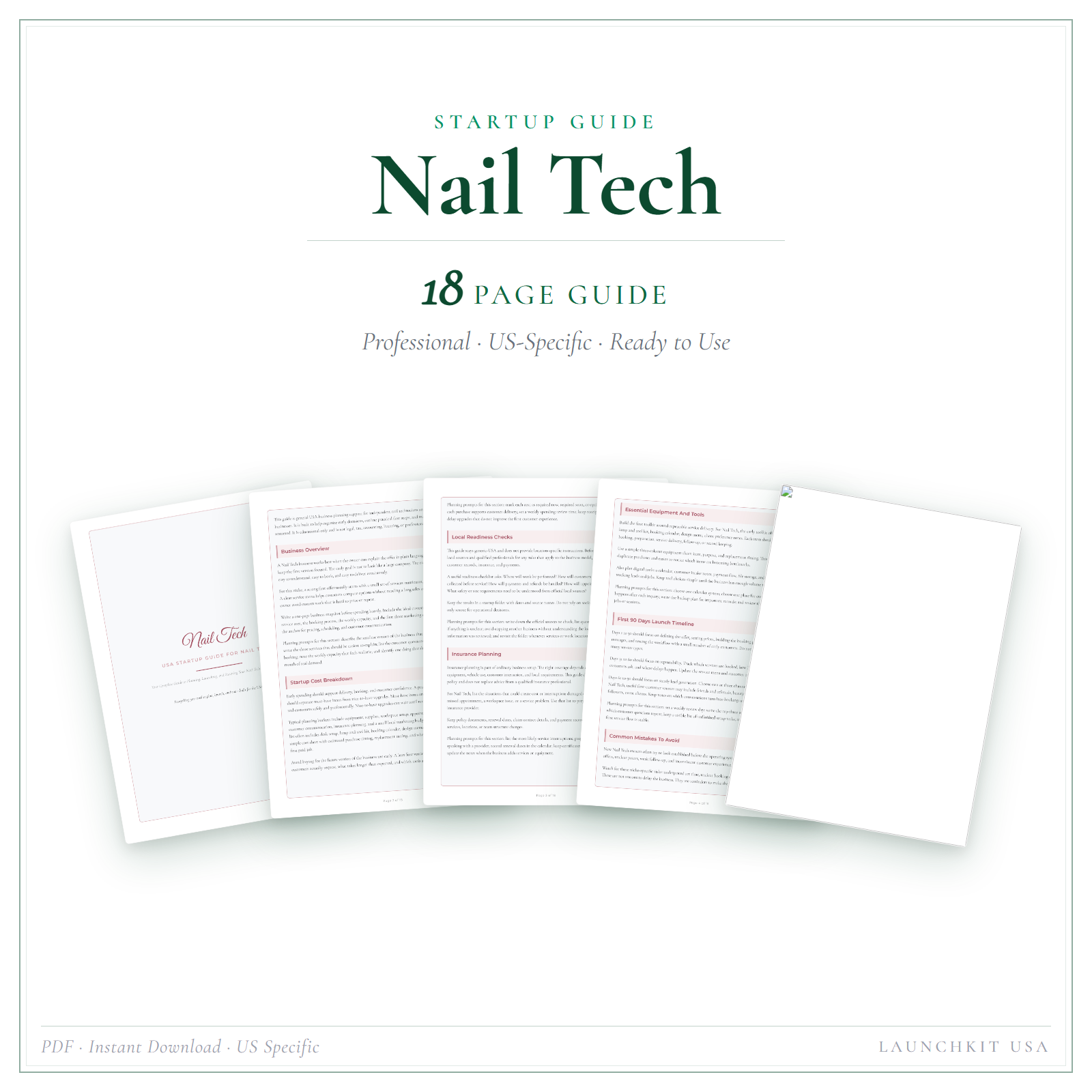 Startup Guide for Nail Tech