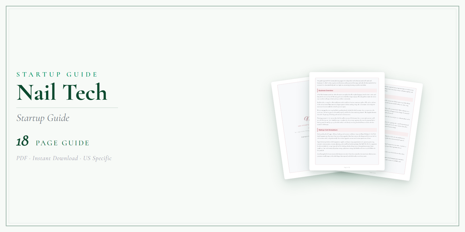 Nail Tech Startup Guide product preview