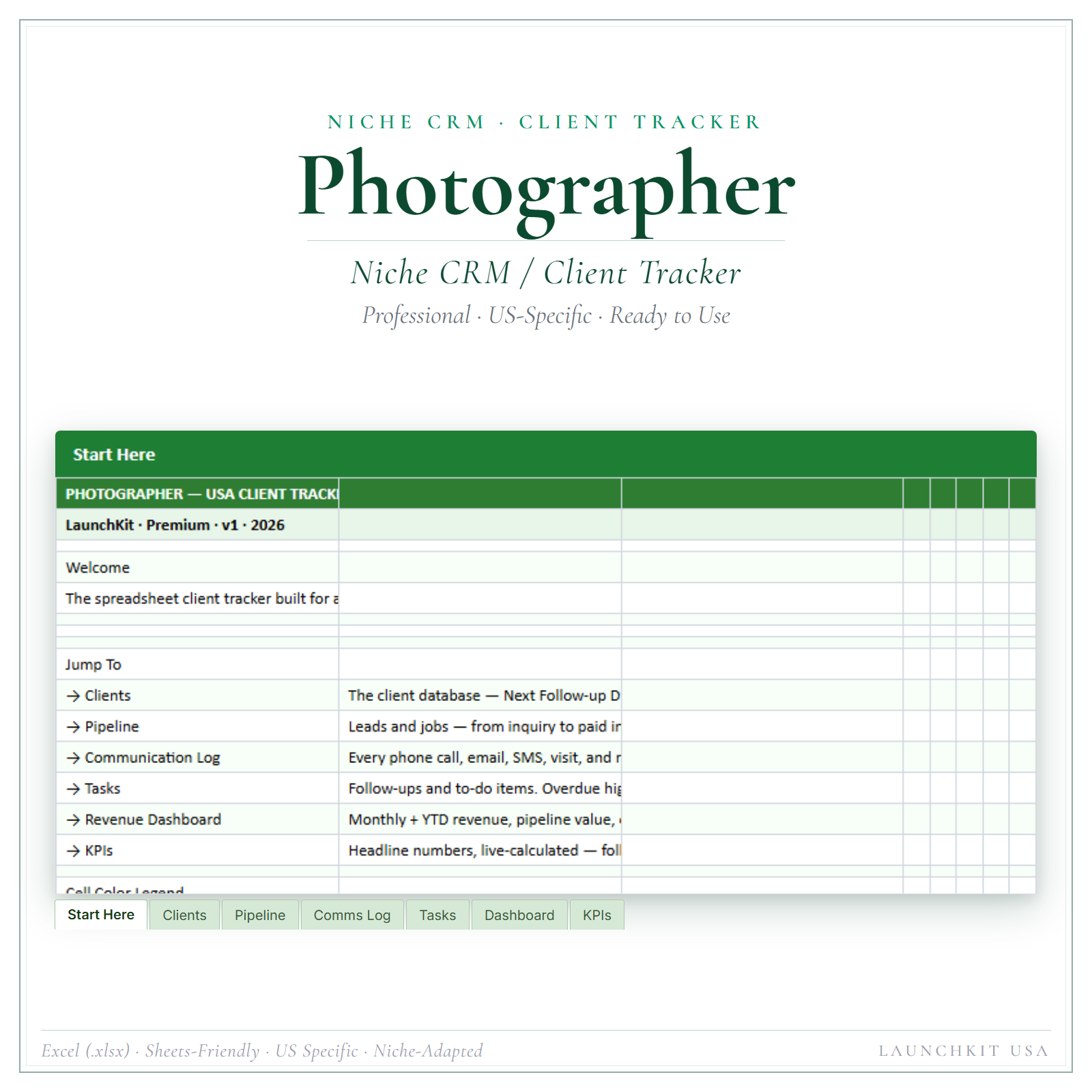 Client Tracker for Photographer
